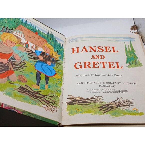 Vintage 1960 Rand McNally Book HANSEL & GRETEL  Kay Lovelace Smith - Illustrated - Picture 7 of 8